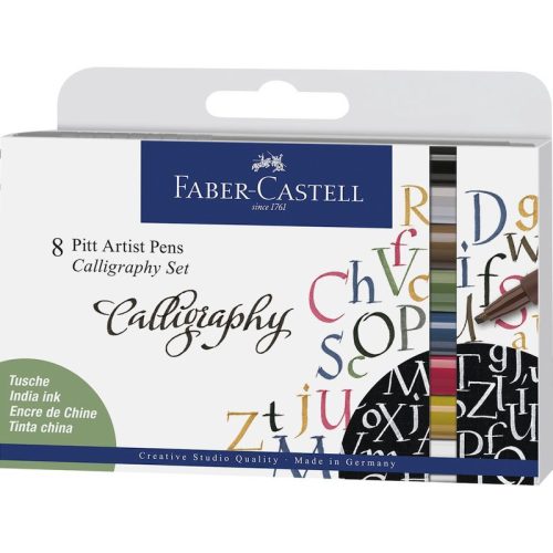 Faber-Castell Pitt filc készlet kalligráfiához C (2,5mm), 8db