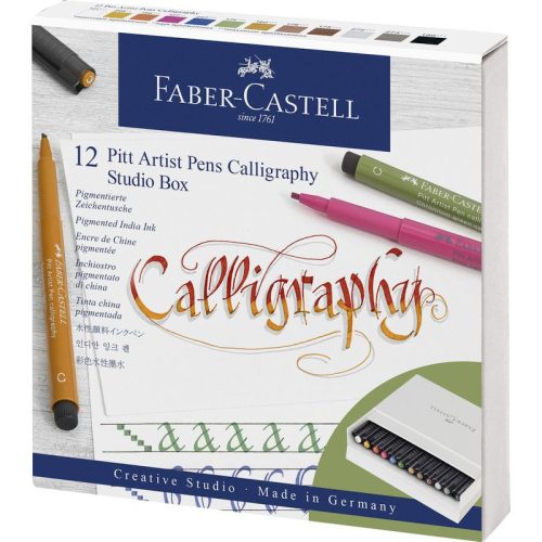 Faber-Castell Pitt filc készlet kalligráfiához C (2,5mm), 12db