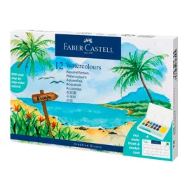   Faber-Castell Creative Studio akvarell festék készlet 12 szín - Trópusi színek