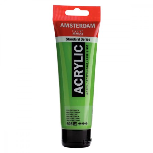 Talens Amsterdam akrilfesték 120ml - ragyogó zöld 605 (brilliant green)