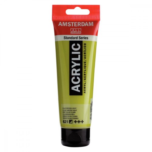 Talens Amsterdam akrilfesték 120ml - világos olivazöld 621 (olive green light)