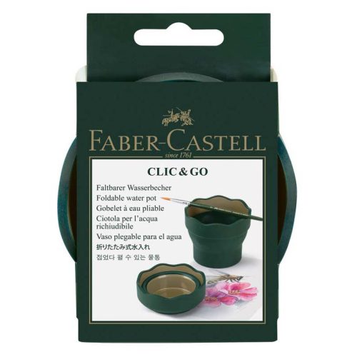 Faber-Castell Clic&Go ecsettál-sötétzöld