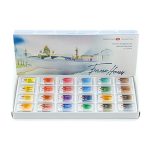 St. Petersburg "White Nights" akvarellfesték készlet 24 szilke, karton doboz