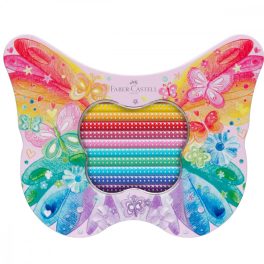   Faber-Castell színes ceruza készlet 20db-os SPARKLE pillangós fém dobozban