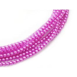 Cseh tekla, fényes 2mm, pink
