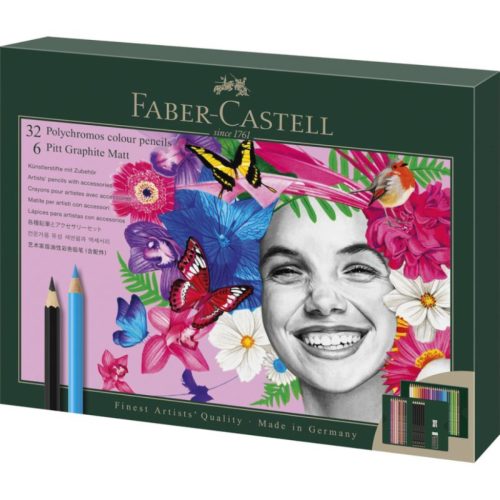 Faber-Castell Polychromos & Matt grafit, 40 részes ajándékkészlet 