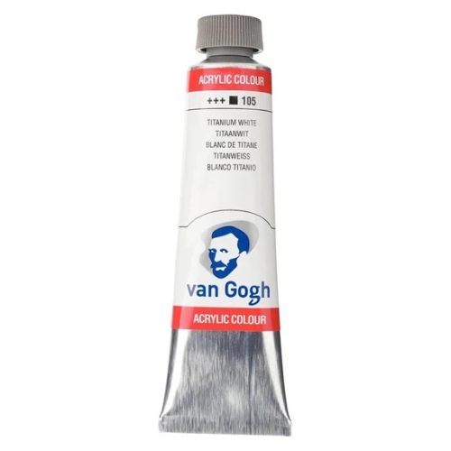 Talens Van Gogh akrilfesték 40ml, titánfehér (titanium white) 105