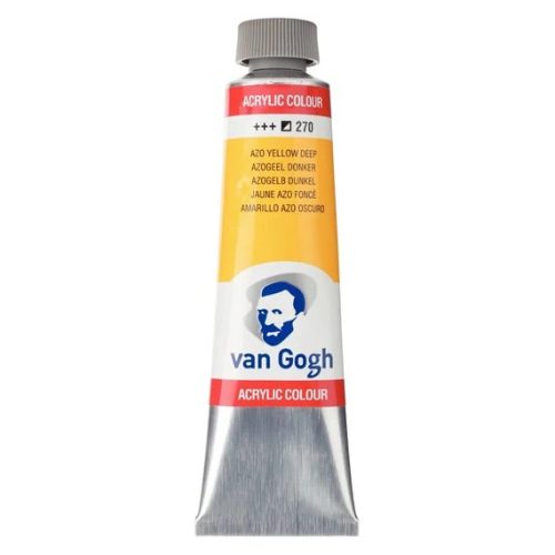 Talens Van Gogh akrilfesték 40ml, mély sárga (Azo Yellow Deep) 270