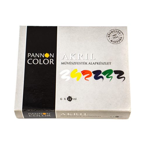 Pannoncolor akrilfesték alapkészlet 6*22ml