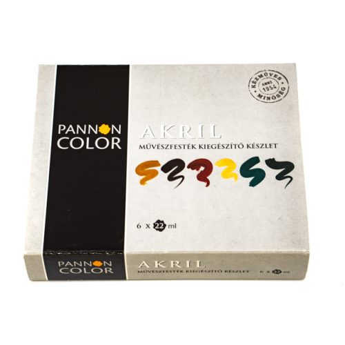 Pannoncolor akrilfesték kiegészítő készlet 6*22ml 