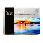Pannoncolor akrilfesték művész mesterkészlet 12szín+6