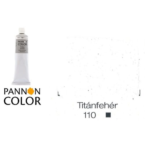 Pannoncolor akrilfesték, titánfehér 110/1, 200ml