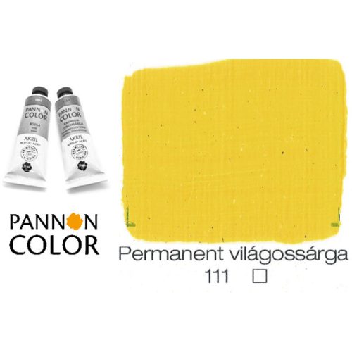 Pannoncolor akrilfesték, permanens világossárga 111/1, 38ml