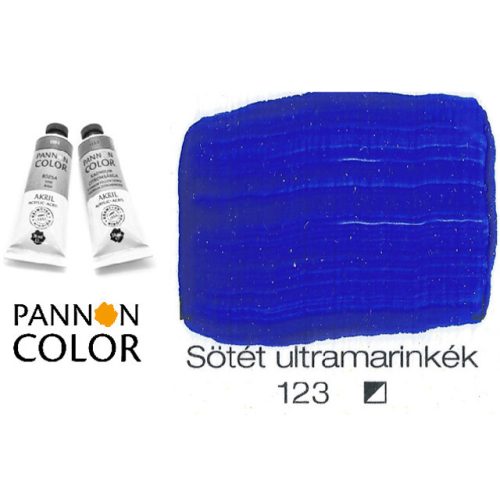Pannoncolor akrilfesték, sötét ultramarinkék 123/1, 38ml