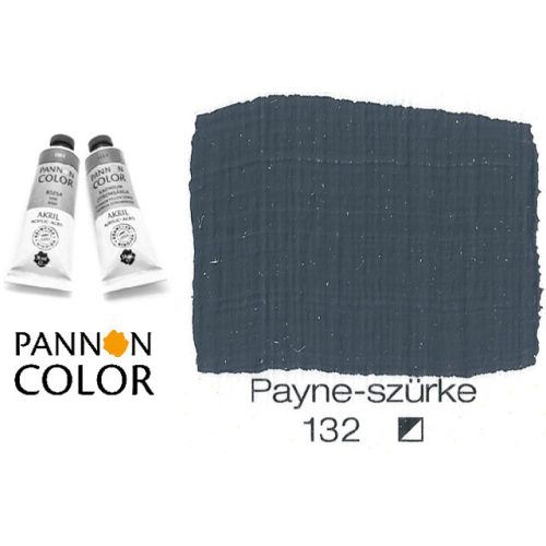 Pannoncolor akrilfesték, Paynes-szürke 132/1, 38ml