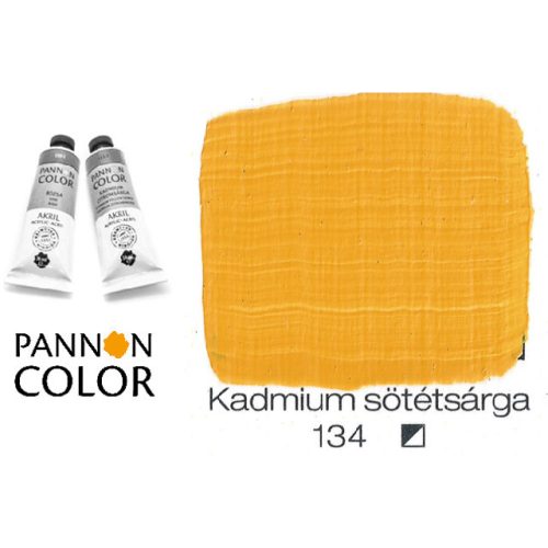 Pannoncolor akrilfesték, kadmium sötét sárga 134/2, 38ml