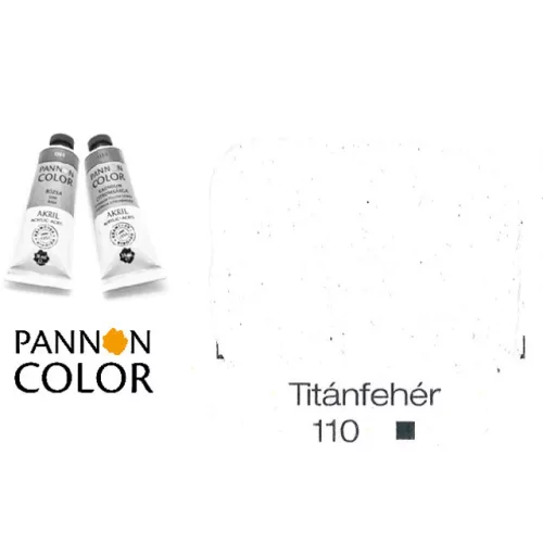 Pannoncolor akrilfesték, cinkfehér 148/1, 38m
