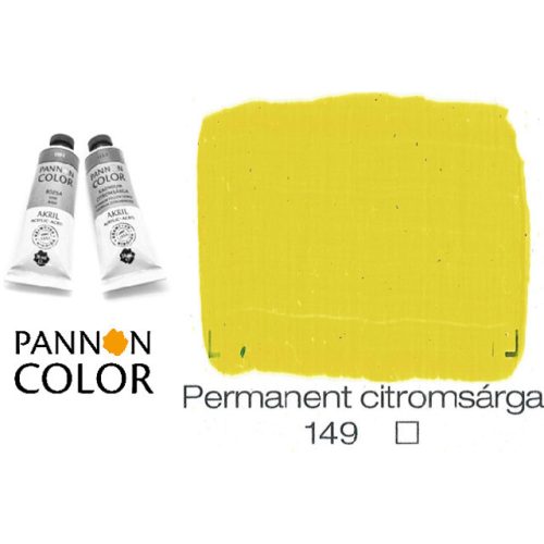 Pannoncolor akrilfesték, permanens citromsárga 149/1, 38ml