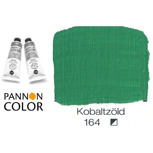 Pannoncolor akrilfesték, kobaltzöld 164/3, 38ml