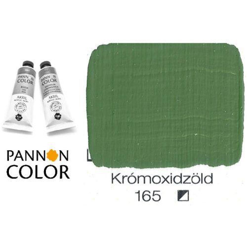 Pannoncolor akrilfesték, krómoxidzöld 165/1, 38ml