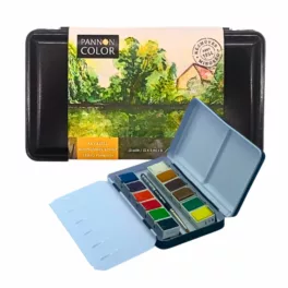   Pannoncolor akvarell készlet 12x2ml fémdobozban - Tájkép válogatás