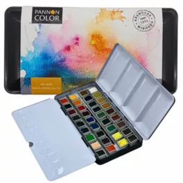 Pannoncolor akvarell szilke készlet 36x2ml fémdobozban