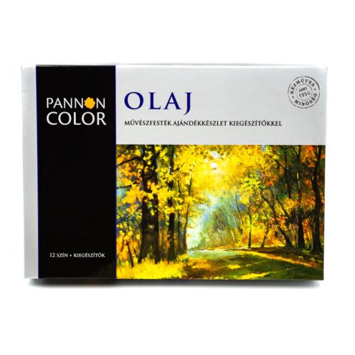Pannoncolor olajfesték mesterkészlet 12szín+6db kiegészítő