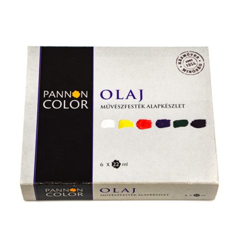 Pannoncolor olajfesték művész alapkészlet 6*22ml