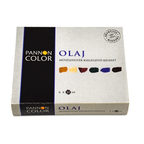 Pannoncolor olajfesték művész kiegészítőkészlet 6*22ml