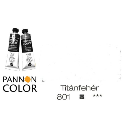 Pannoncolor olajfesték, titánfehér 801/1, 38ml*