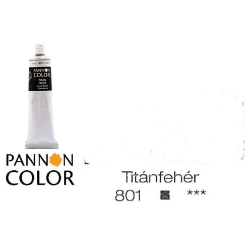 Pannoncolor olajfesték, titánfehér 801/1, 200ml*
