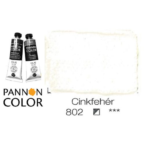 Pannoncolor olajfesték, cinkfehér 802/1, 38ml **