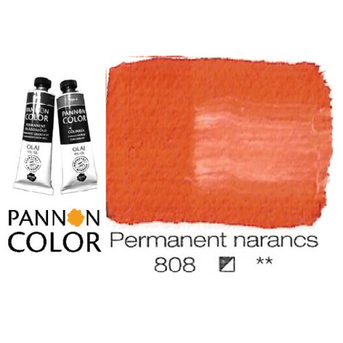 Pannoncolor olajfesték, permanent narancssárga 808/1, 38ml **