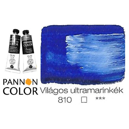 Pannoncolor olajfesték, világos ultramarinkék 810/1, 38ml ***