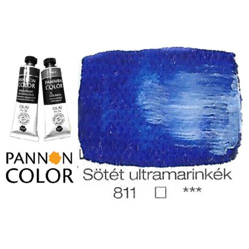 Pannoncolor olajfesték, sötét ultramarinkék 811/1, 38ml ***