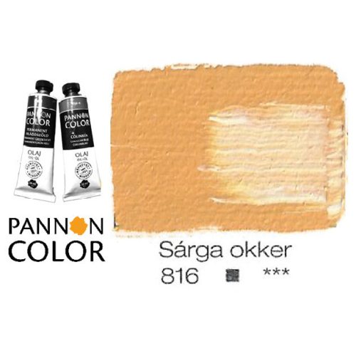 Pannoncolor olajfesték, sárgaokker 816/2, 38ml*