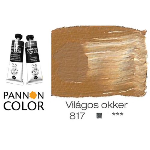 Pannoncolor olajfesték, világos okker 817/1, 38ml *