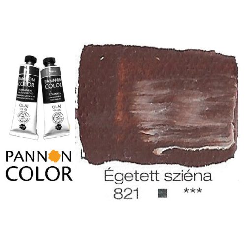 Pannoncolor olajfesték, égetett sziéna 821/1, 38ml *