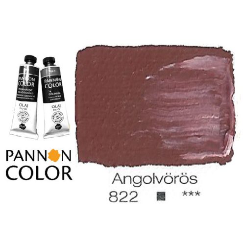 Pannoncolor olajfesték, angolvörös 822/1, 38ml *