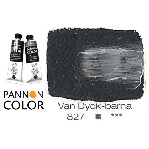 Pannoncolor olajfesték, Van Dycke-barna 827/2, 38ml