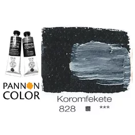 Pannoncolor olajfesték, koromfekete 828/1, 38ml *