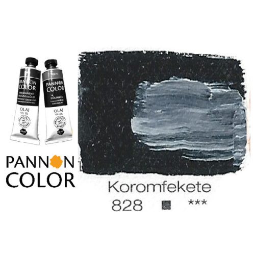 Pannoncolor olajfesték, koromfekete 828/1, 38ml *