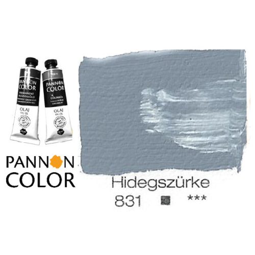 Pannoncolor olajfesték, hidegszürke 831/1, 38ml *