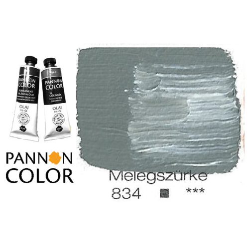 Pannoncolor olajfesték, melegszürke 834/1, 38ml *