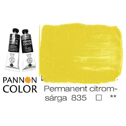 Pannoncolor olajfesték, permanent citromsárga 835/1, 38ml ***