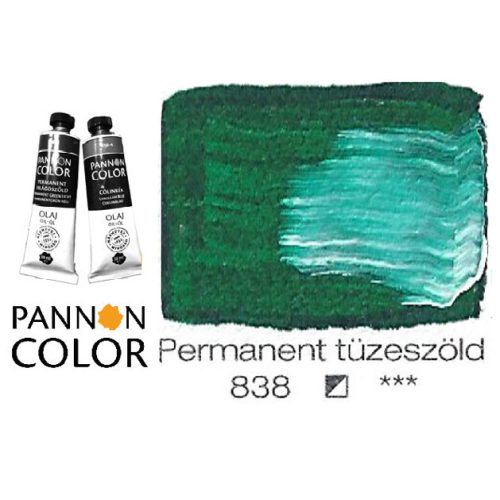 Pannoncolor olajfesték, permanent tüzeszöld 838/1, 38ml **