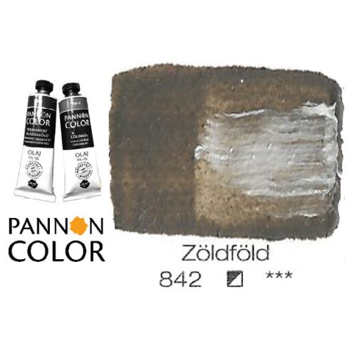 Pannoncolor olajfesték, zöldföld 842/1, 38ml **
