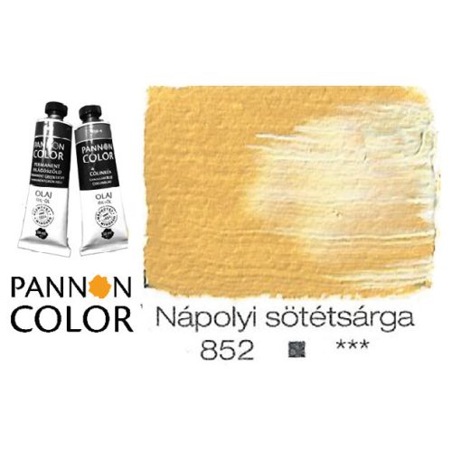 Pannoncolor olajfesték, nápolyi sötétsárga 852/2, 38ml *