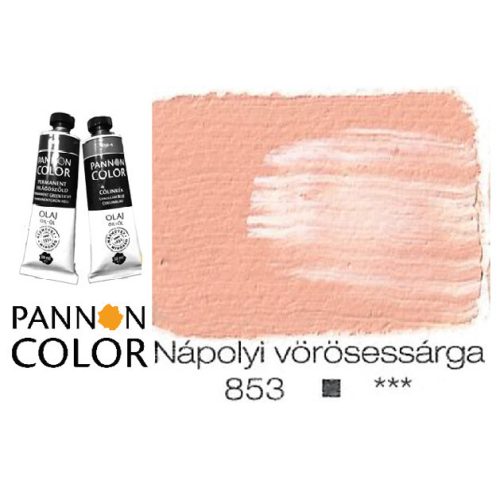 Pannoncolor olajfesték, nápolyi vörösessárga 853/2, 38ml *