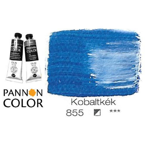 Pannoncolor olajfesték, kobaltkék 855/3, 38ml **